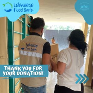 Lebanese food Bank donation